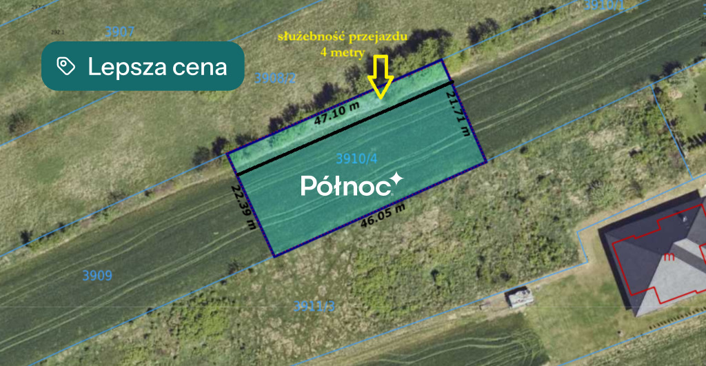 Działka budowlana 1 027 m², Bochnia