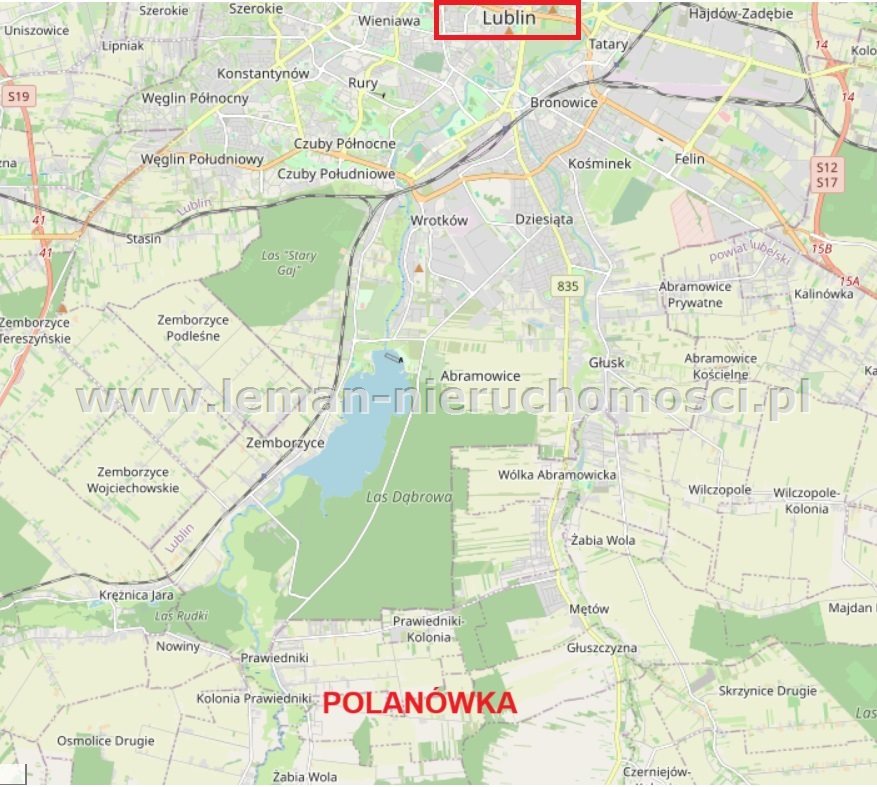 Działka budowlana 8 100 m², Polanówka