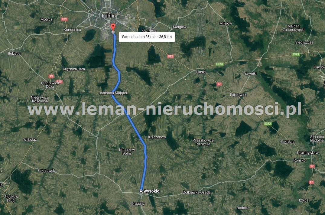 Działka budowlana 1 000 m², Wysokie