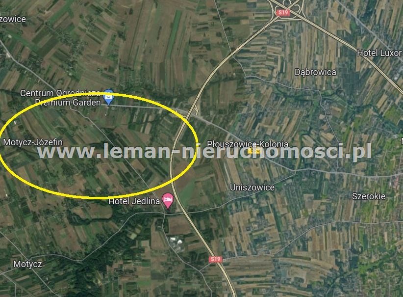 Działka budowlana 1 273 m², Motycz-Józefin