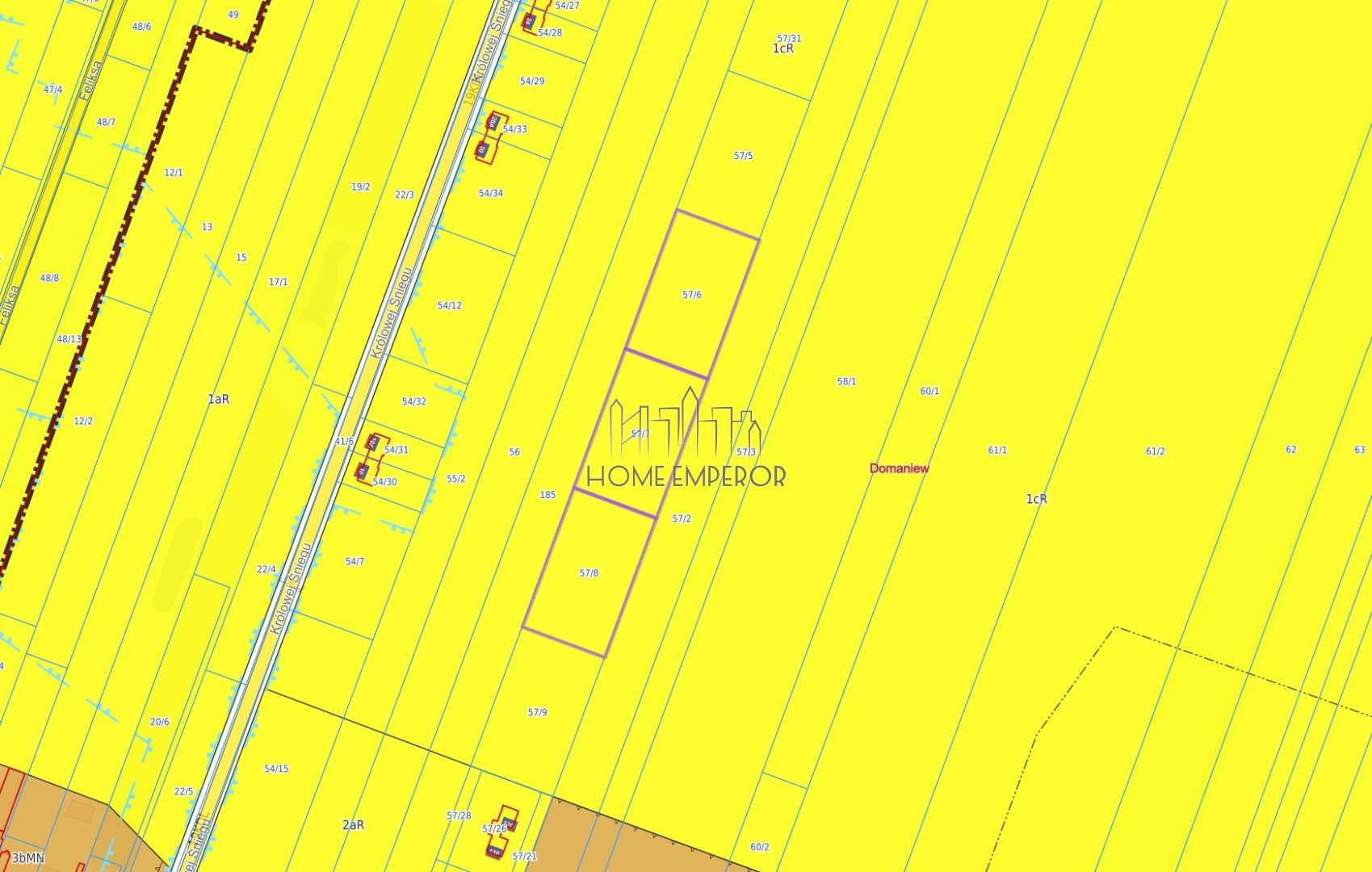 Działka rolna 3 220 m², Domaniew