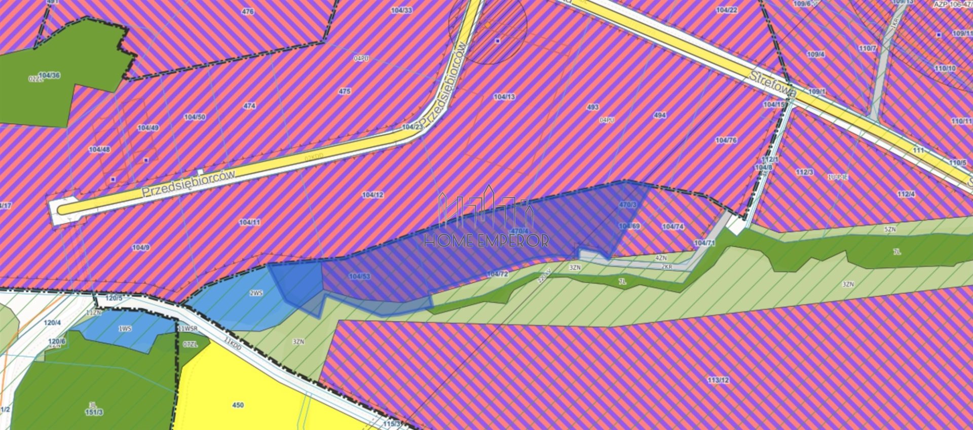 Działka inwestycyjna 2,21 ha, Międzyrzecze Dolne