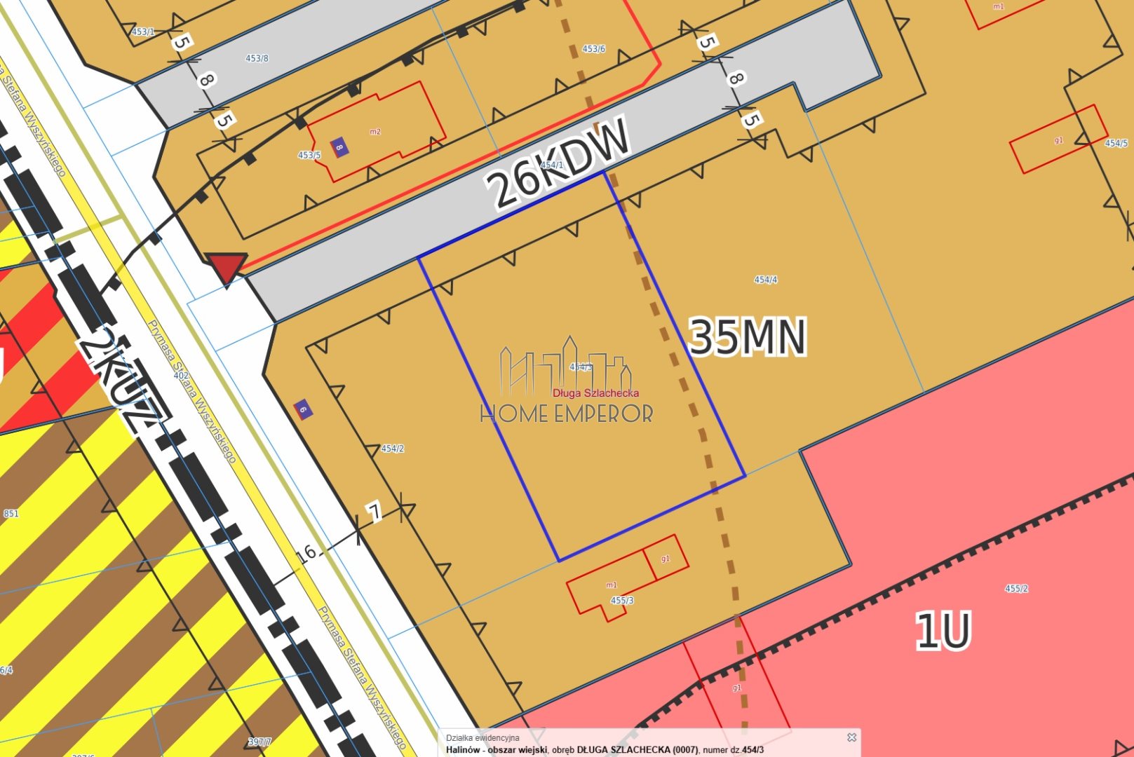 Działka budowlana 1 437 m², Długa Szlachecka