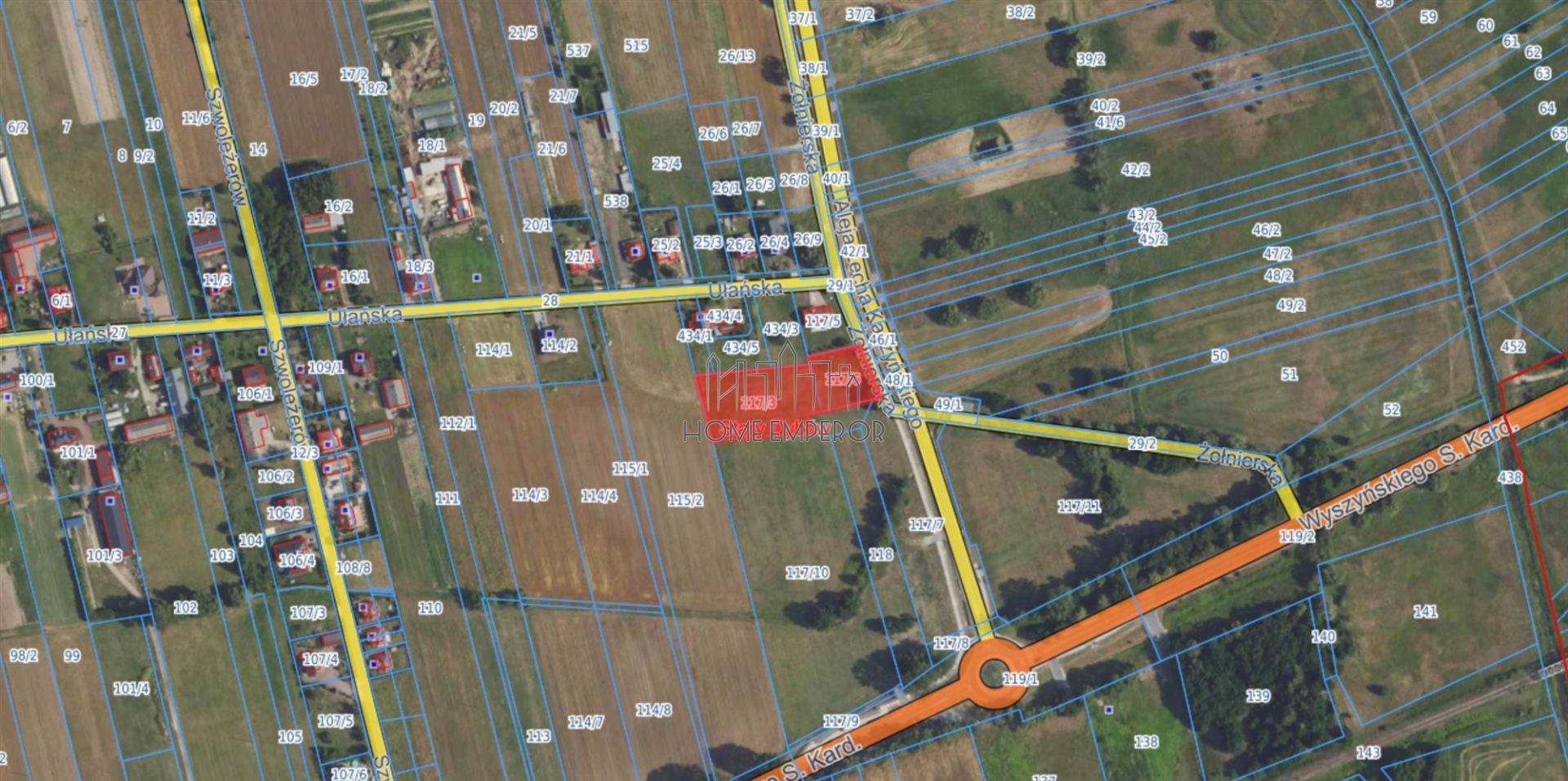 Działka budowlana i inwestycyjna 4 294 m², Stary Dybów