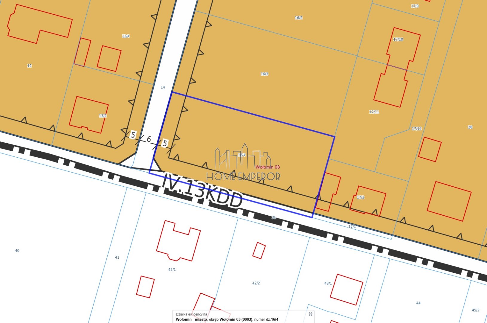 Działka budowlana 1 653 m², Wołomin