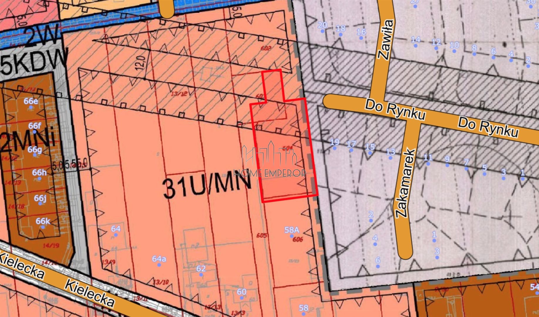 Działka budowlana 992 m², Nowa Iwiczna