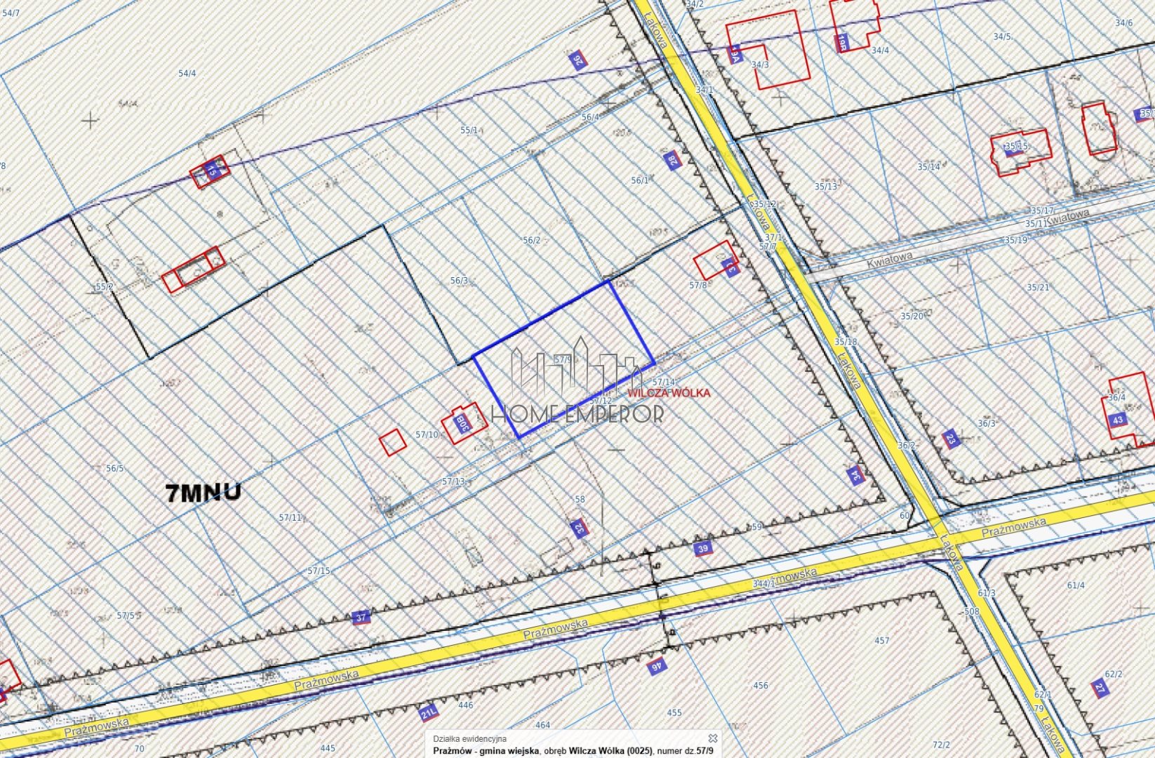 Działka budowlana i inwestycyjna 1 220 m², Wilcza Wólka