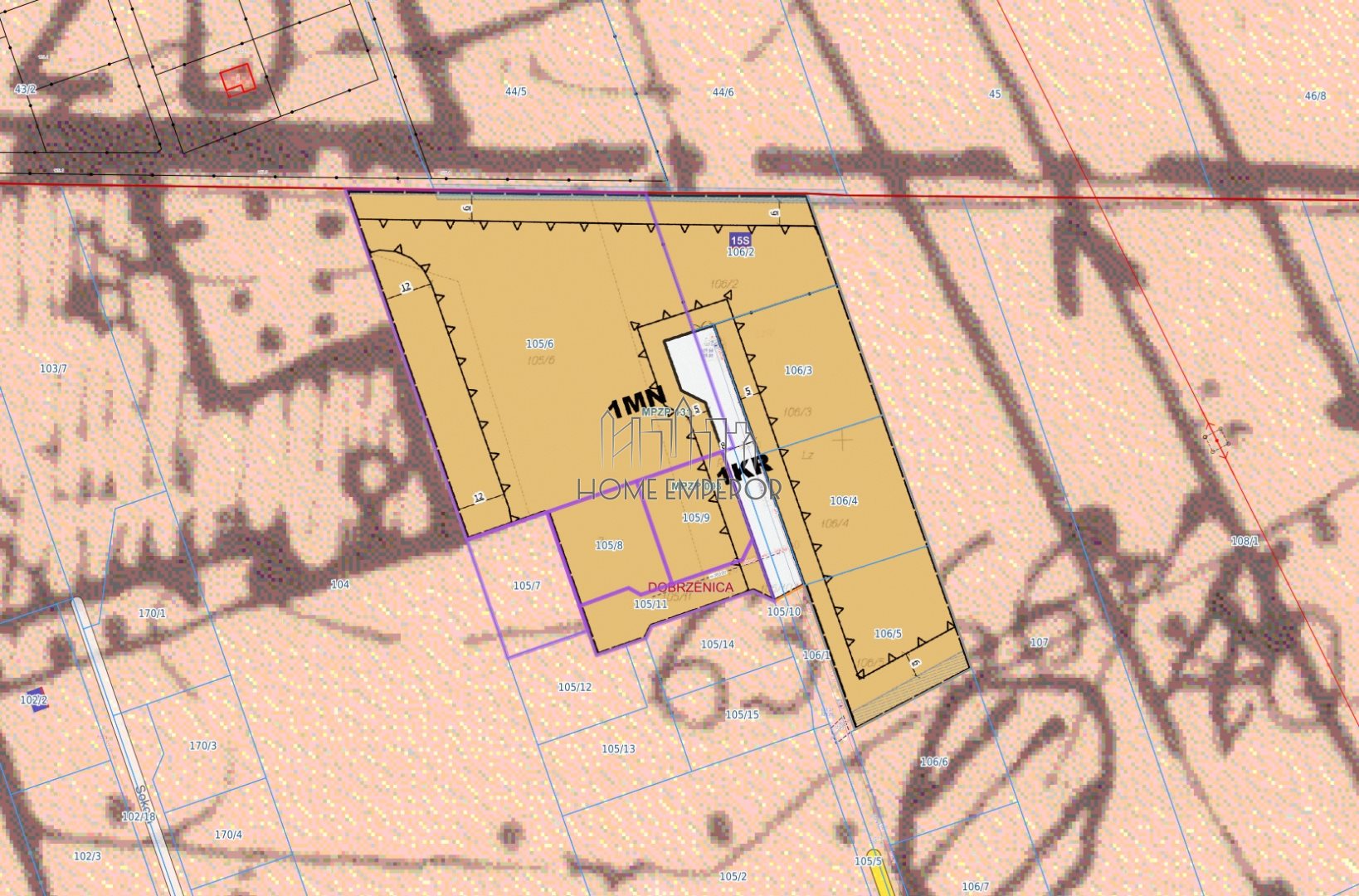 Działka budowlana i inwestycyjna 7 329 m², Dobrzenica