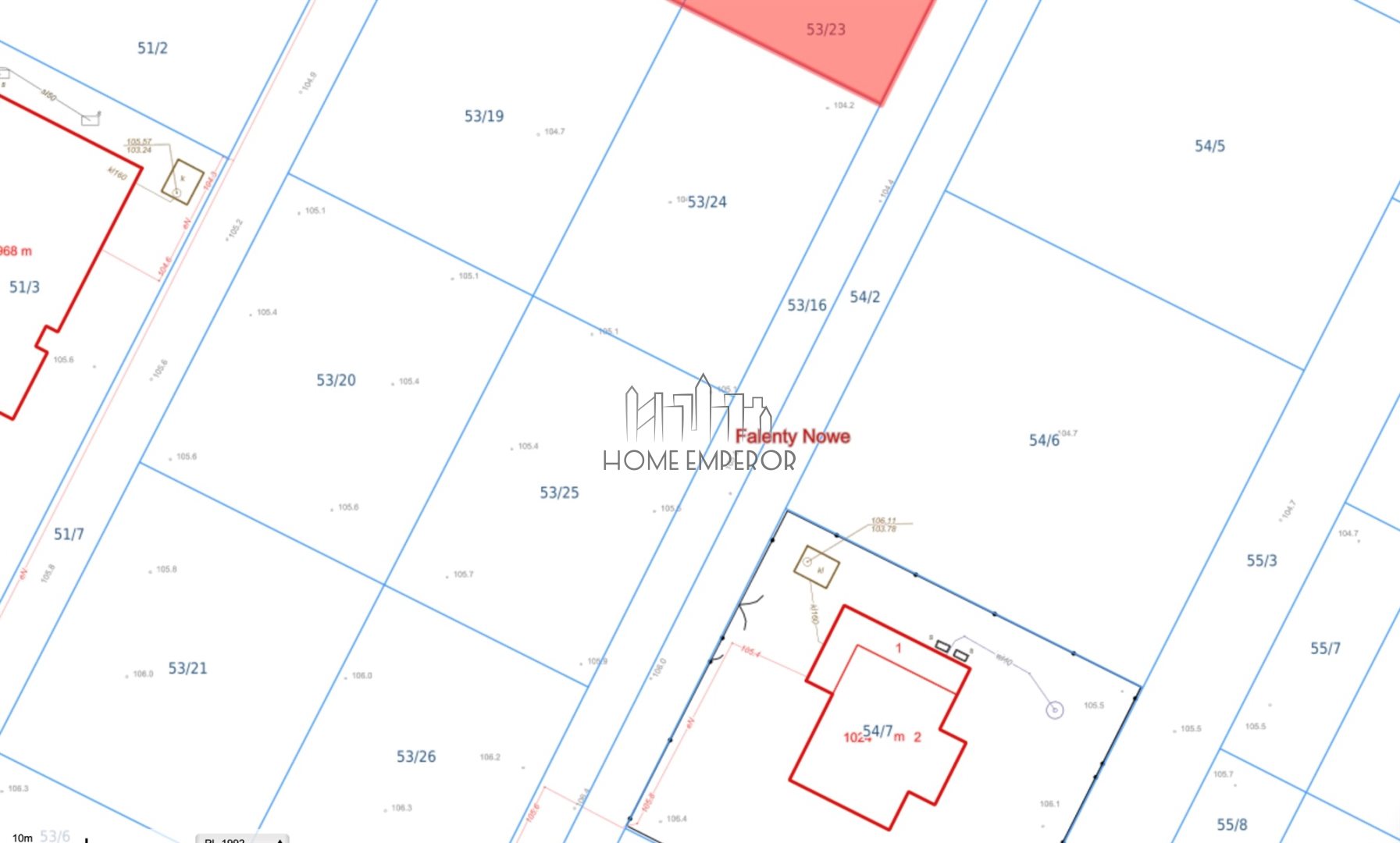 Działka budowlana 1 125 m², Falenty Nowe