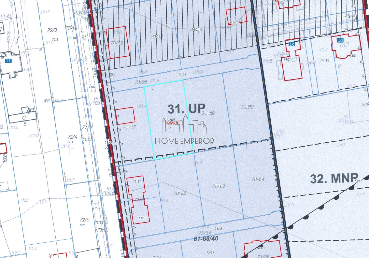 Działka budowlana i inwestycyjna 930 m², Tomice