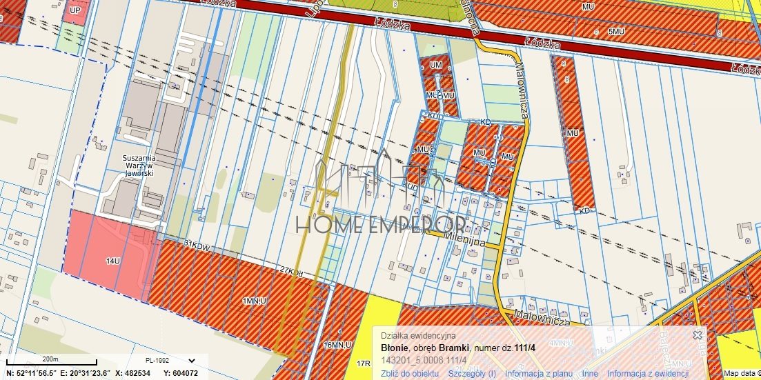 Działka budowlana i inwestycyjna 1,79 ha, Bramki