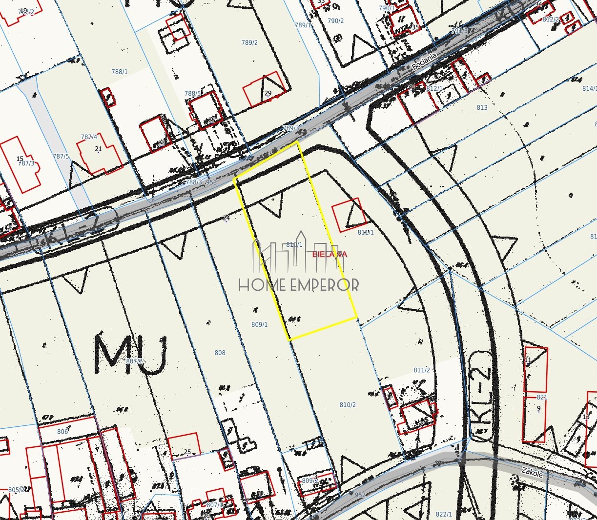 Działka budowlana i inwestycyjna 1 685 m², Bielawa