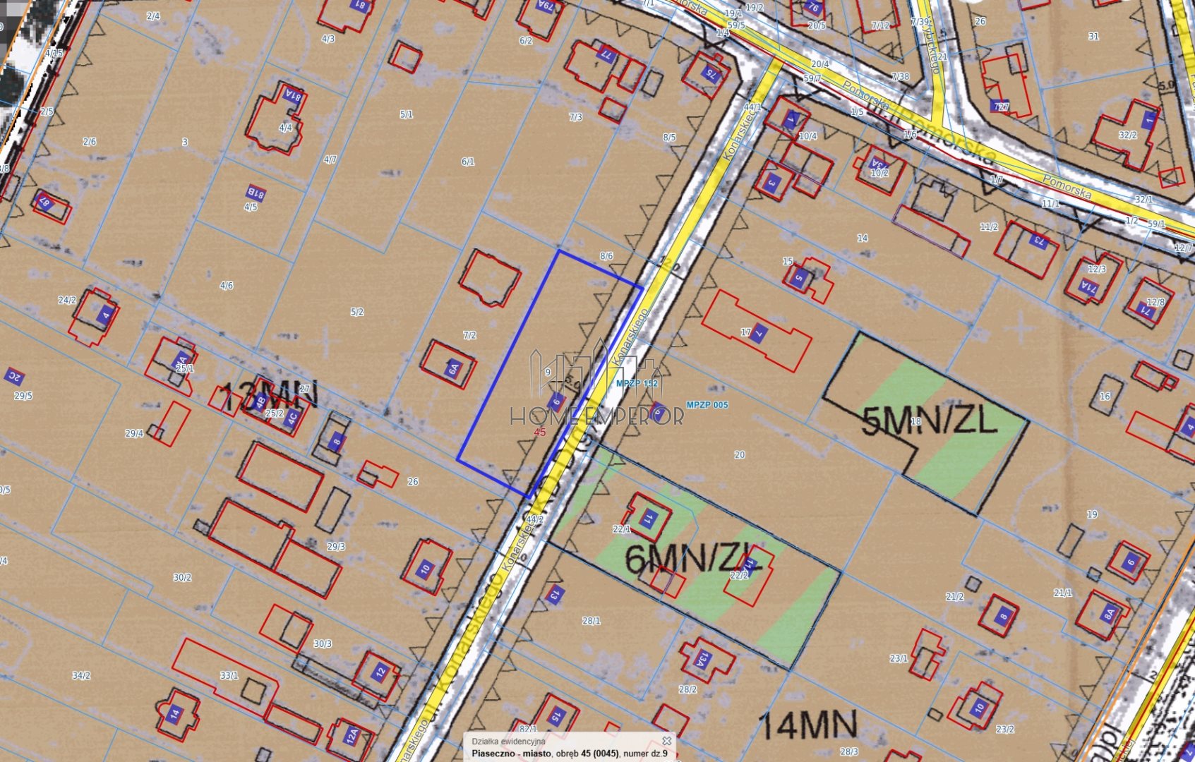 Działka budowlana 1 705 m², Piaseczno, Zalesie Dolne
