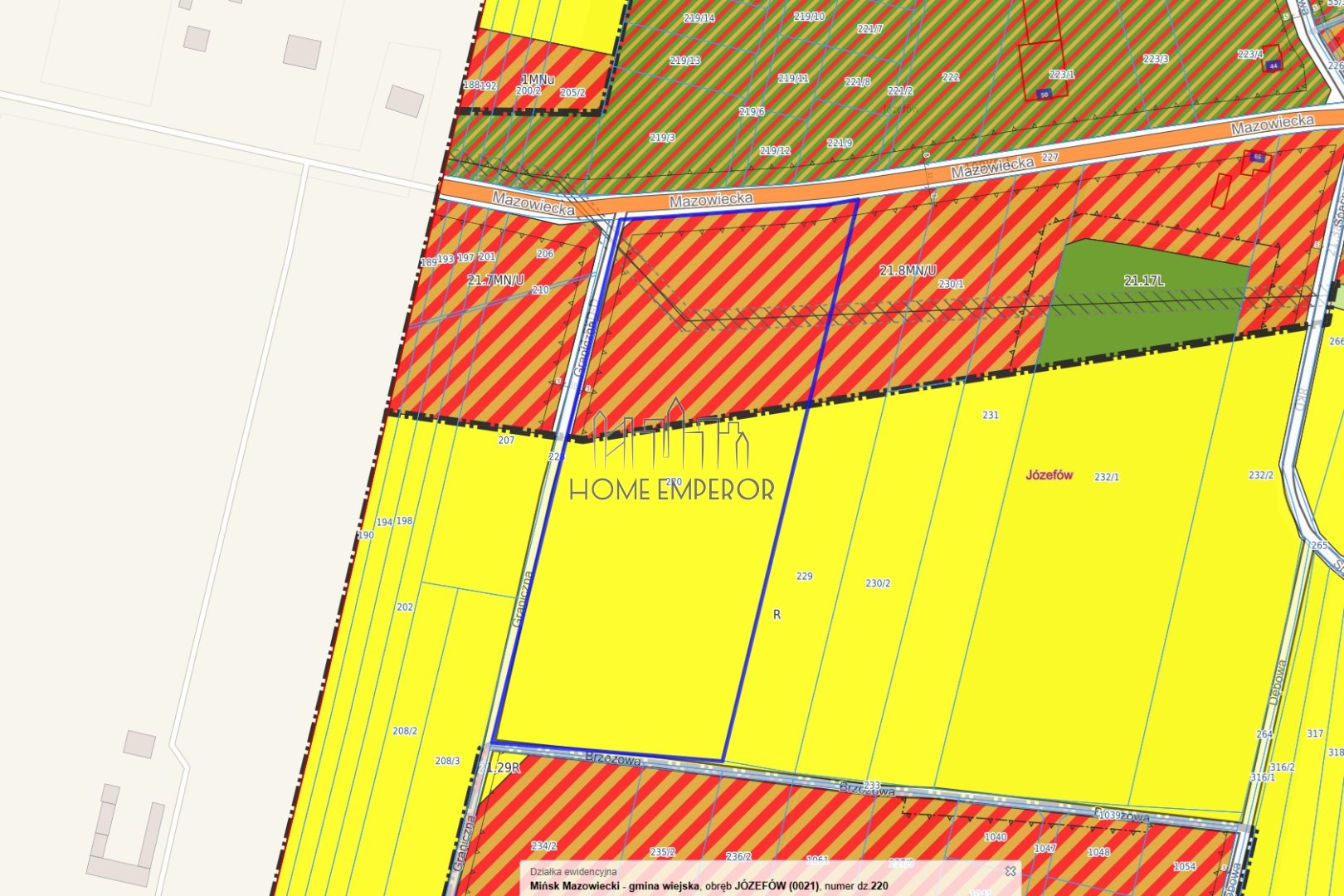 Działka budowlana i inwestycyjna 3,09 ha, Józefów