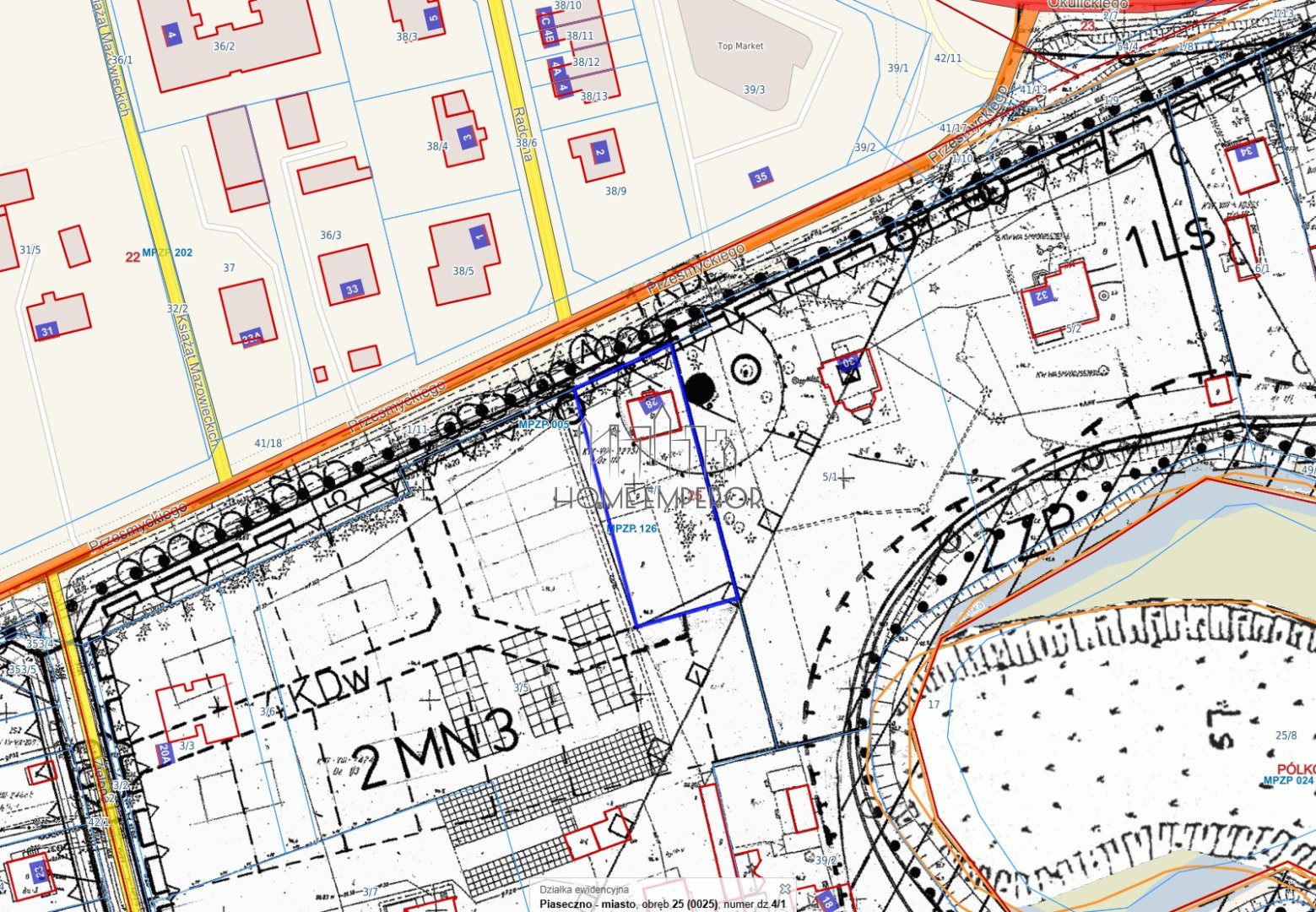 Działka budowlana 1 510 m², Piaseczno