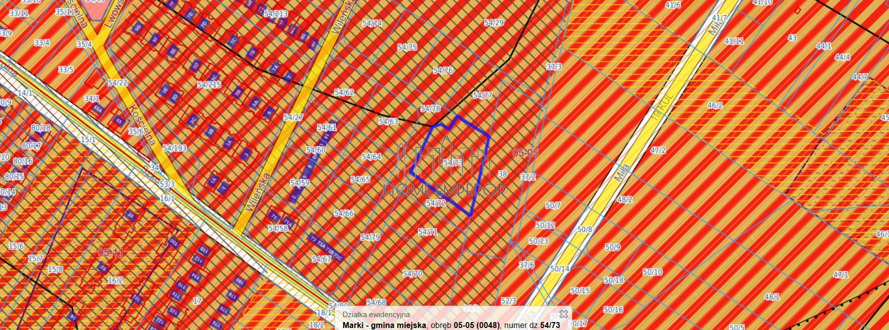 Działka budowlana 1 800 m², Marki