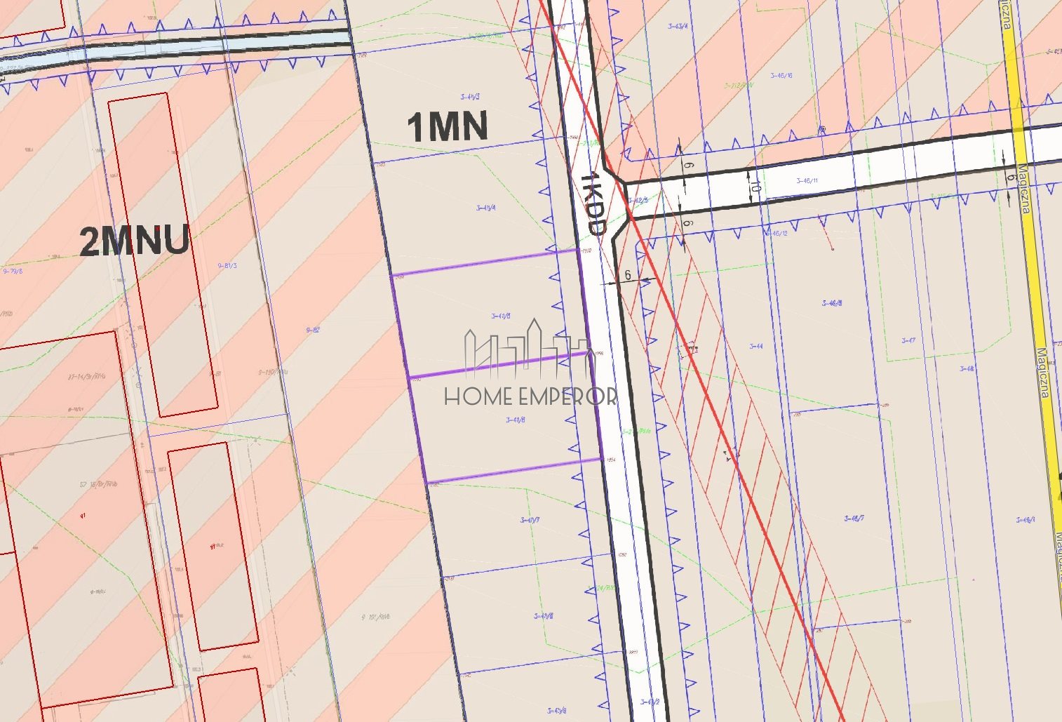 Działka budowlana 1 500 m², Boryszew