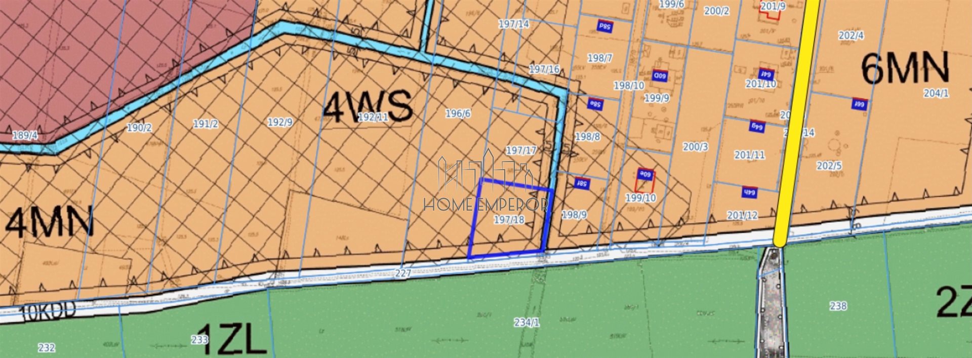 Działka budowlana 1 200 m², Nowy Prażmów