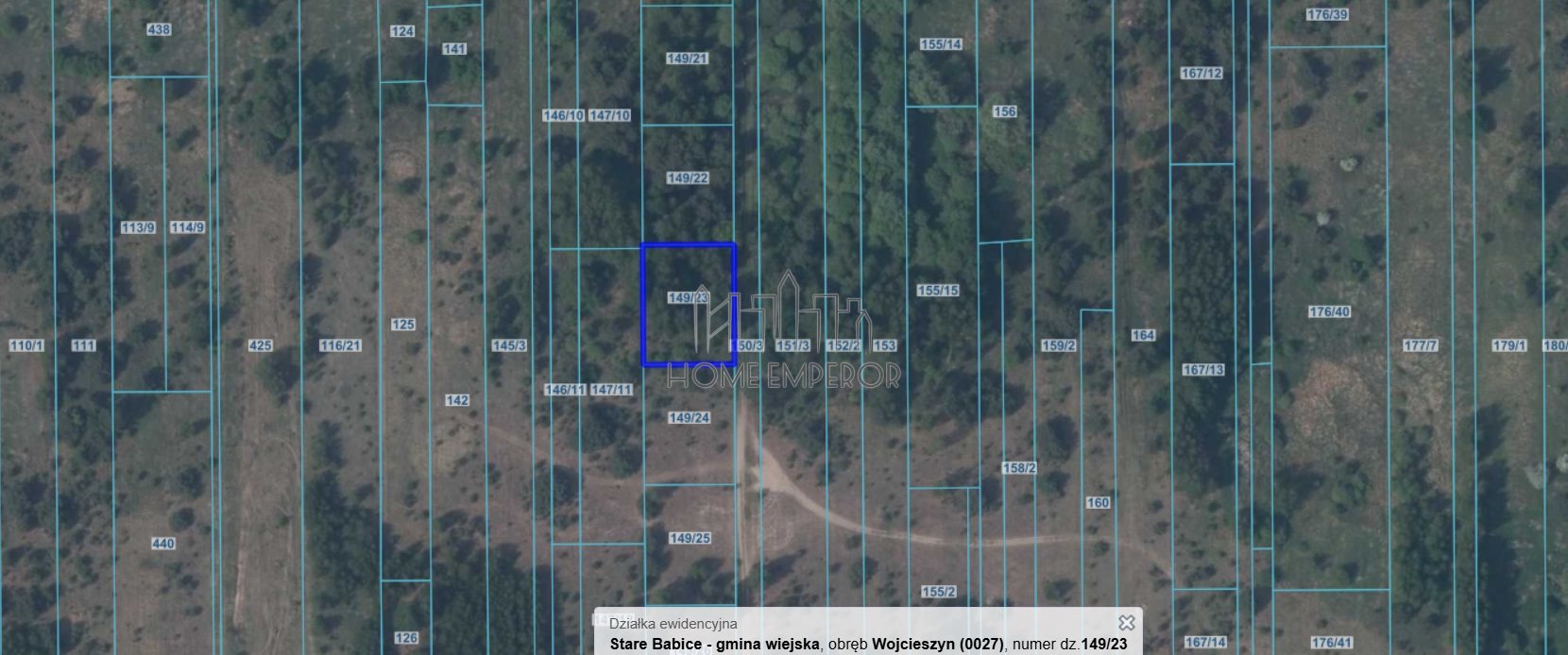 Działka rolna 1 200 m², Wojcieszyn