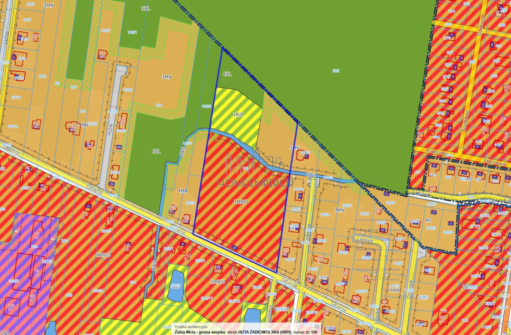 Działka budowlana i inwestycyjna 2,57 ha, Huta Żabiowolska