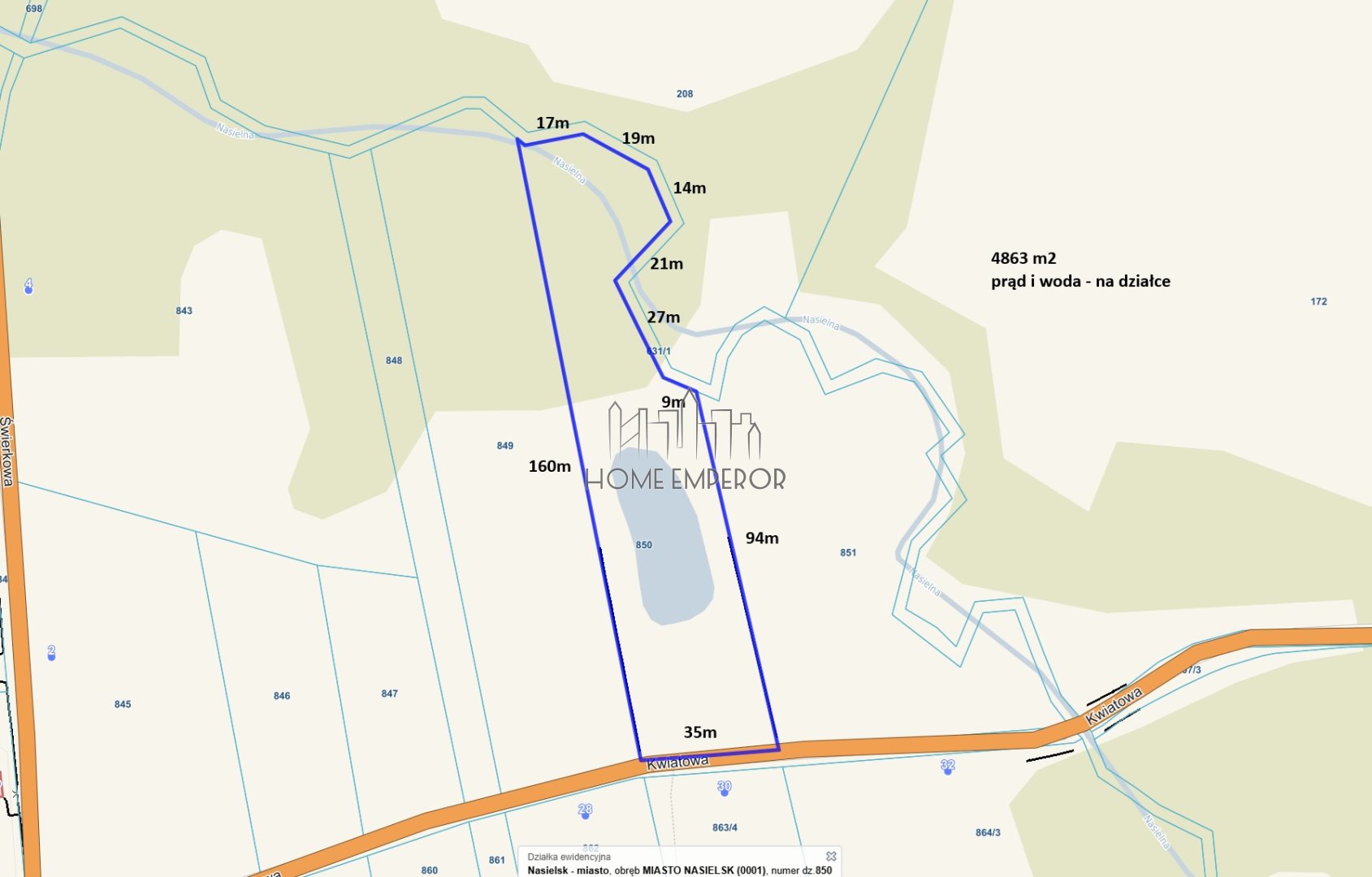 Działka rolna 4 863 m², Nasielsk