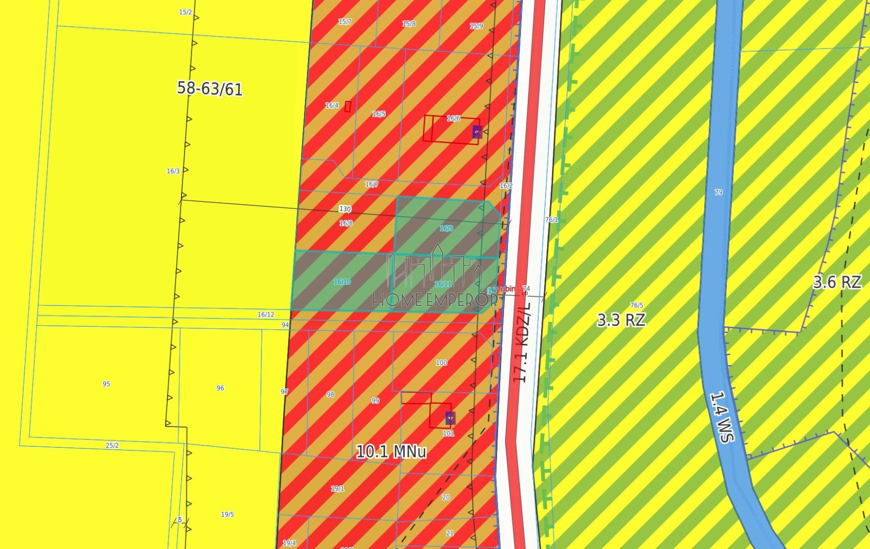 Działka budowlana i inwestycyjna 900 m², Czubin
