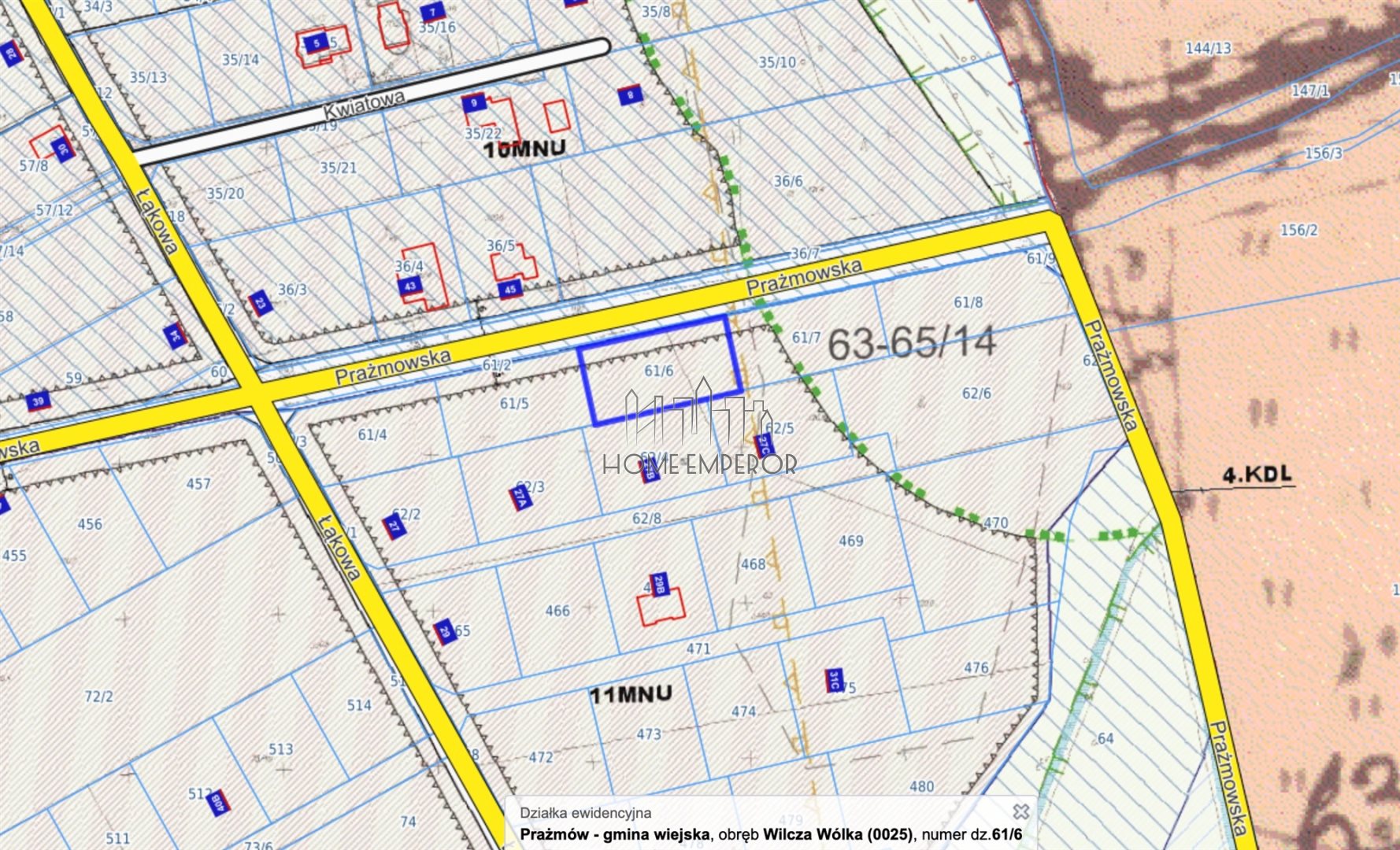 Działka budowlana i inwestycyjna 1 200 m², Wilcza Wólka