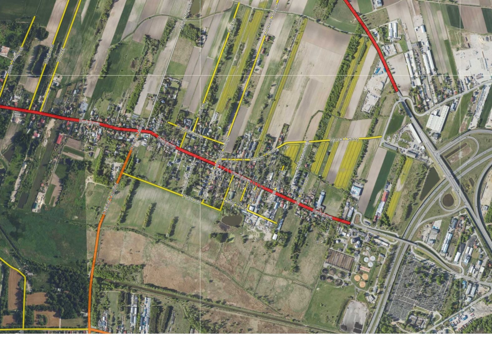 Działka budowlana 2 156 m², Domaniew