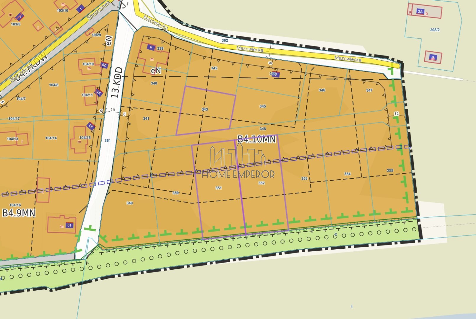 Działka budowlana 1 906 m², Rajszew