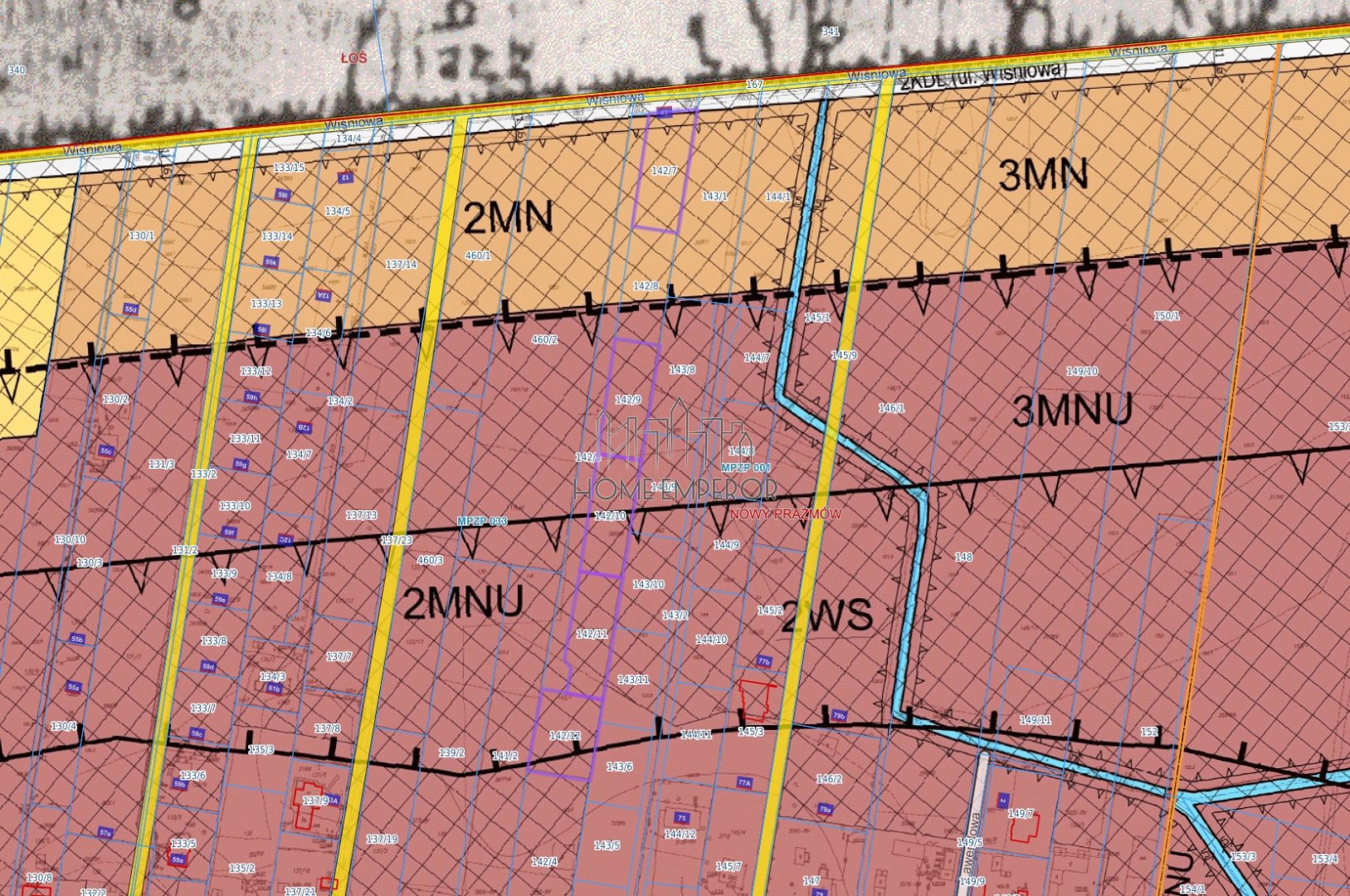 Działka budowlana 1 200 m², Nowy Prażmów