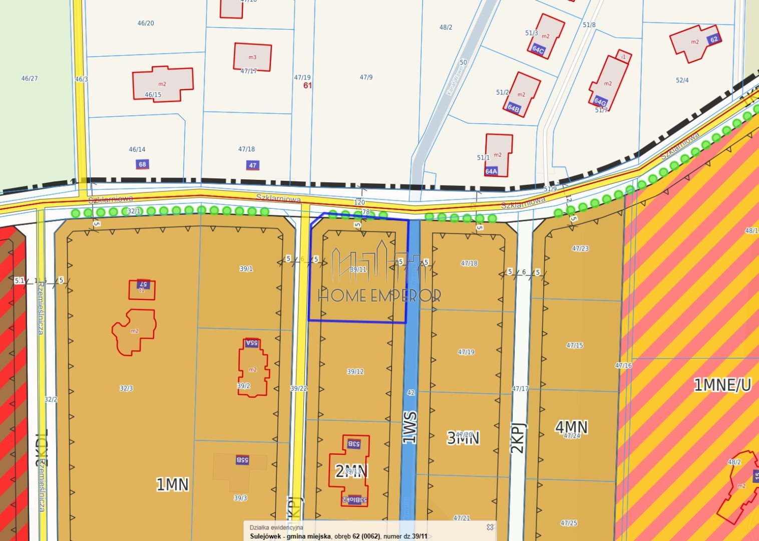 Działka budowlana 1 602 m², Sulejówek, Ratajewo
