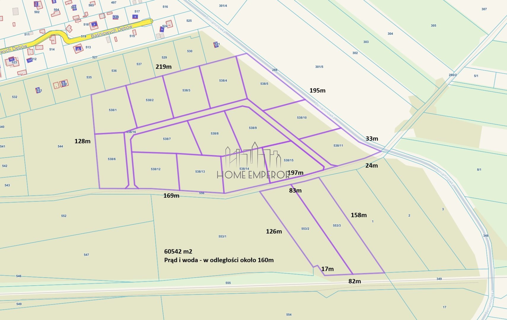 Działka leśna 6,05 ha, Wólka Radzymińska