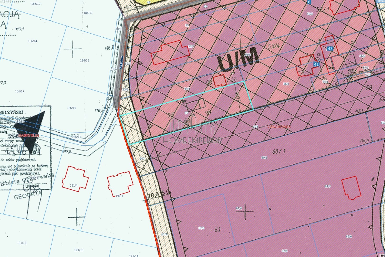 Działka budowlana i inwestycyjna 1 400 m², Czachówek