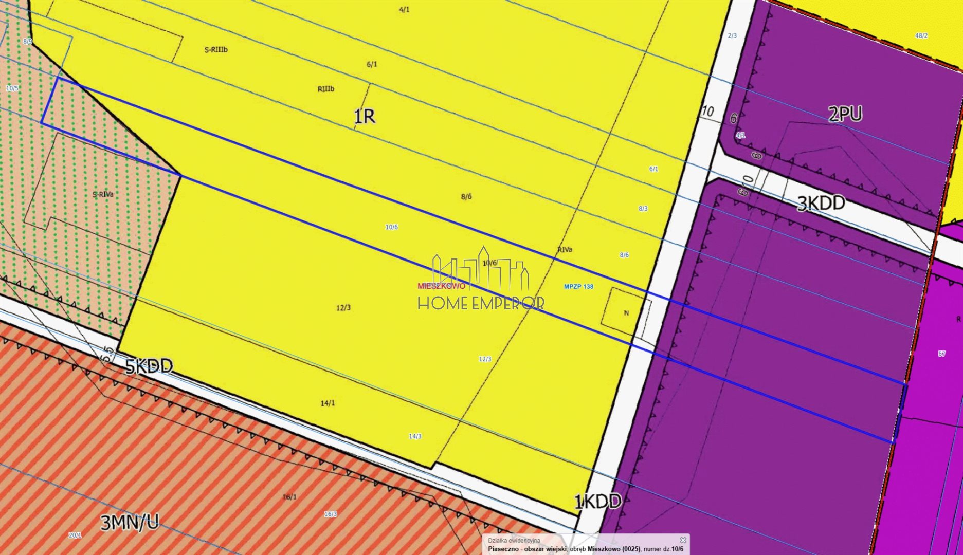 Działka budowlana i inwestycyjna 7 995 m², Mieszkowo