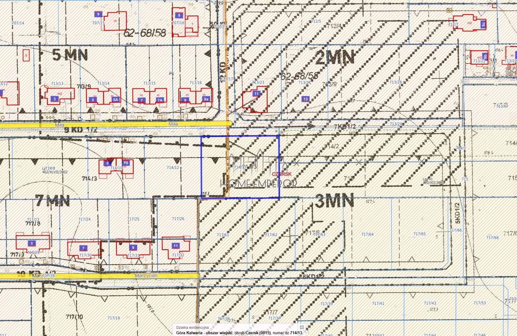 Działka budowlana 2 059 m², Czersk