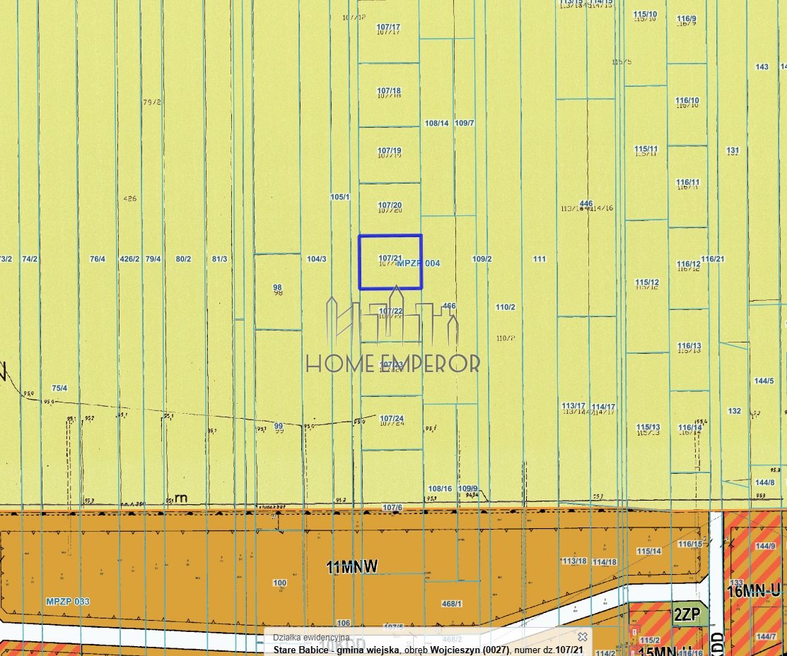 Działka rolna 1 000 m², Wojcieszyn