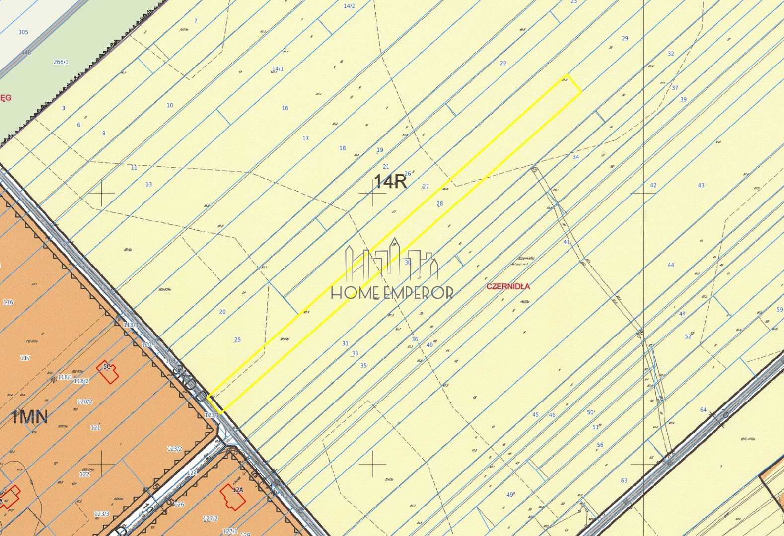 Działka rolna 5 800 m², Czernidła