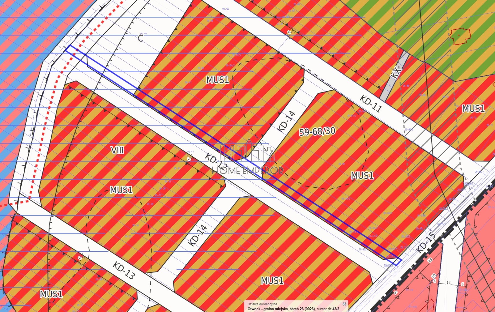 Działka budowlana i rolna 1 516 m², Otwock, Świdry Wielkie
