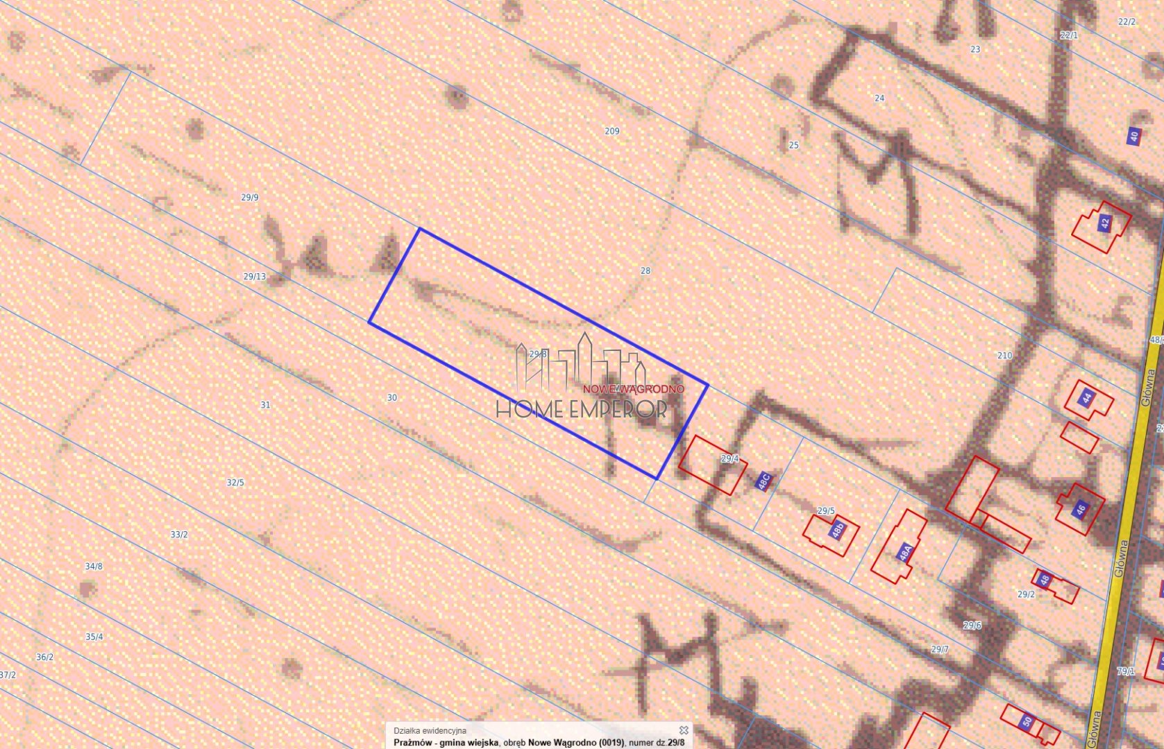Działka rolna 3 000 m², Nowe Wągrodno