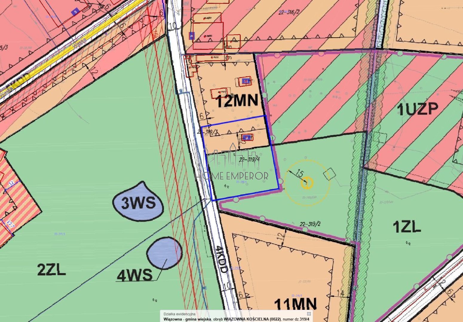 Działka leśna 2 232 m², Wiązowna Kościelna