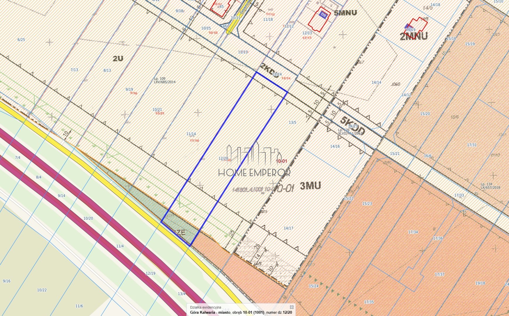 Działka inwestycyjna 3 103 m², Góra Kalwaria, Marianki