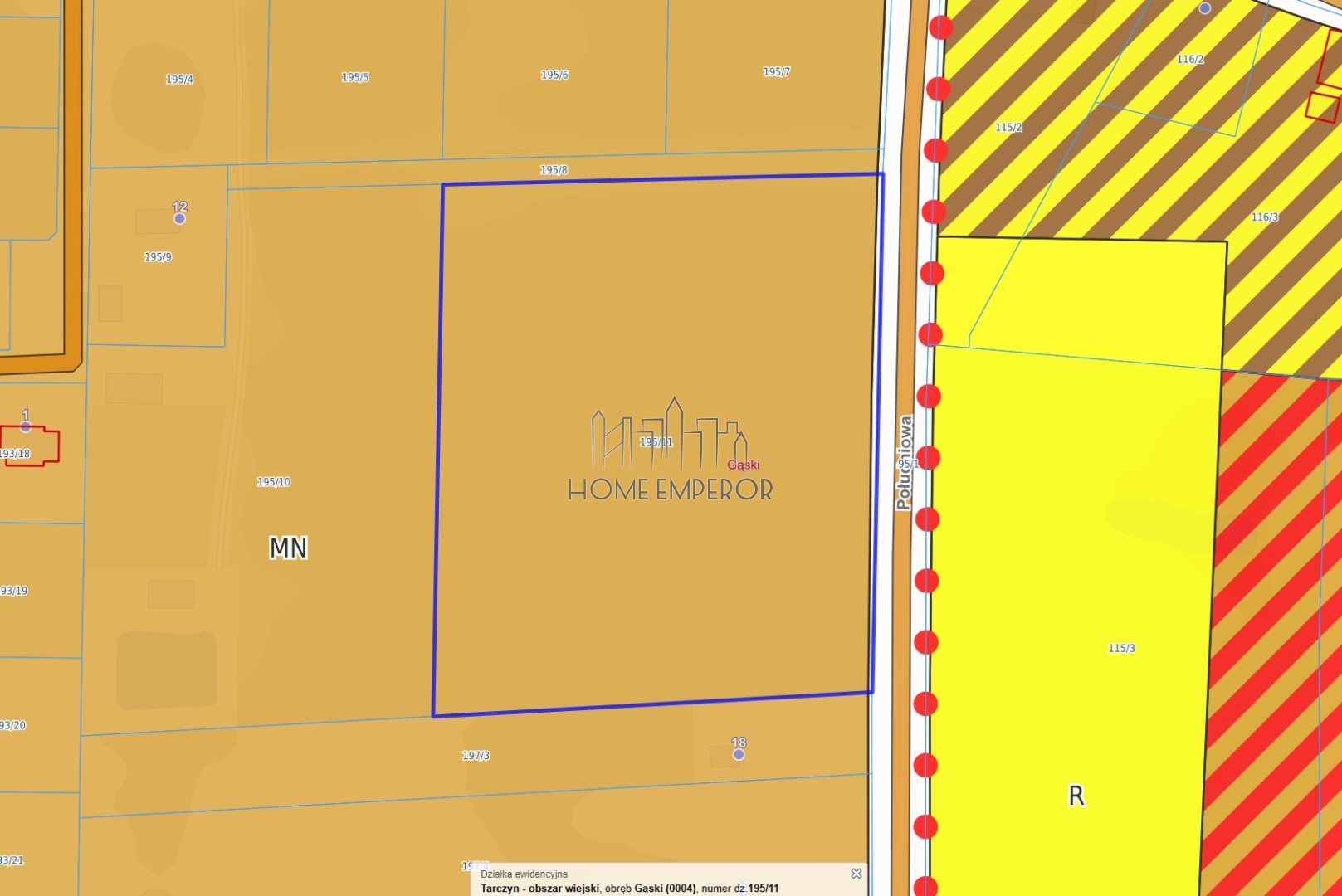 Działka budowlana 1,37 ha, Gąski