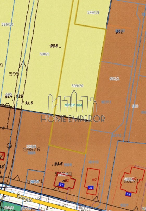 Działka budowlana 4 783 m², Borzęcin Duży