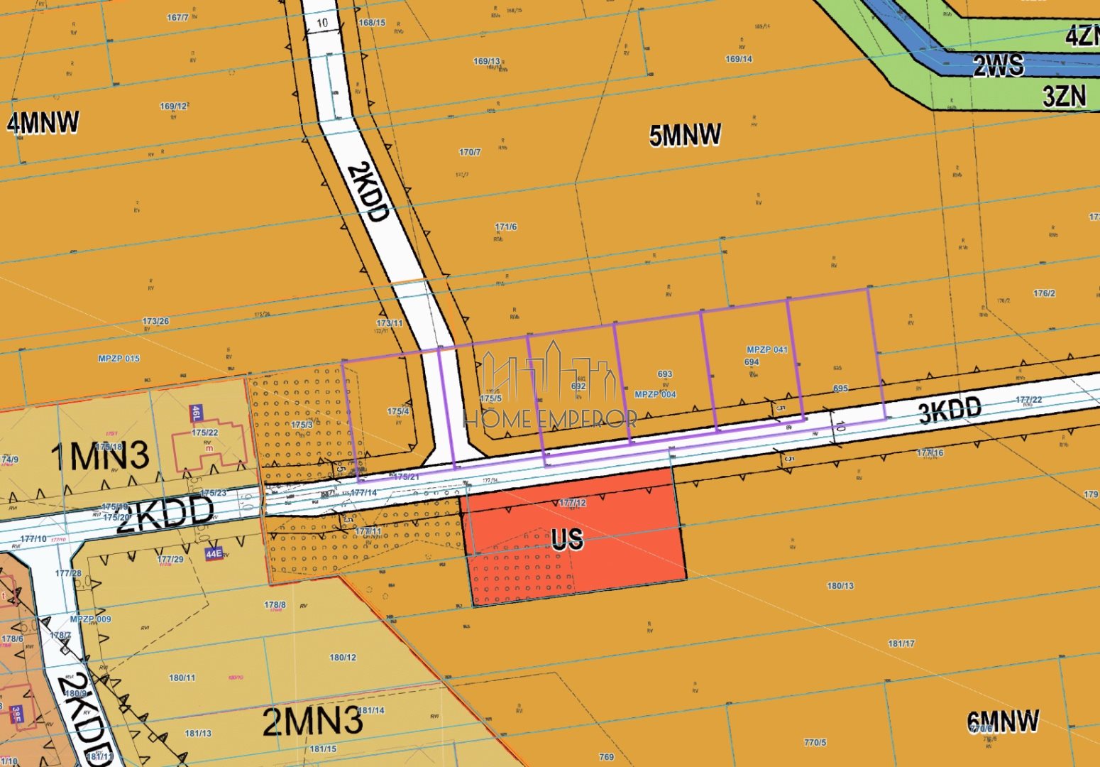Działka budowlana 900 m², Lipków