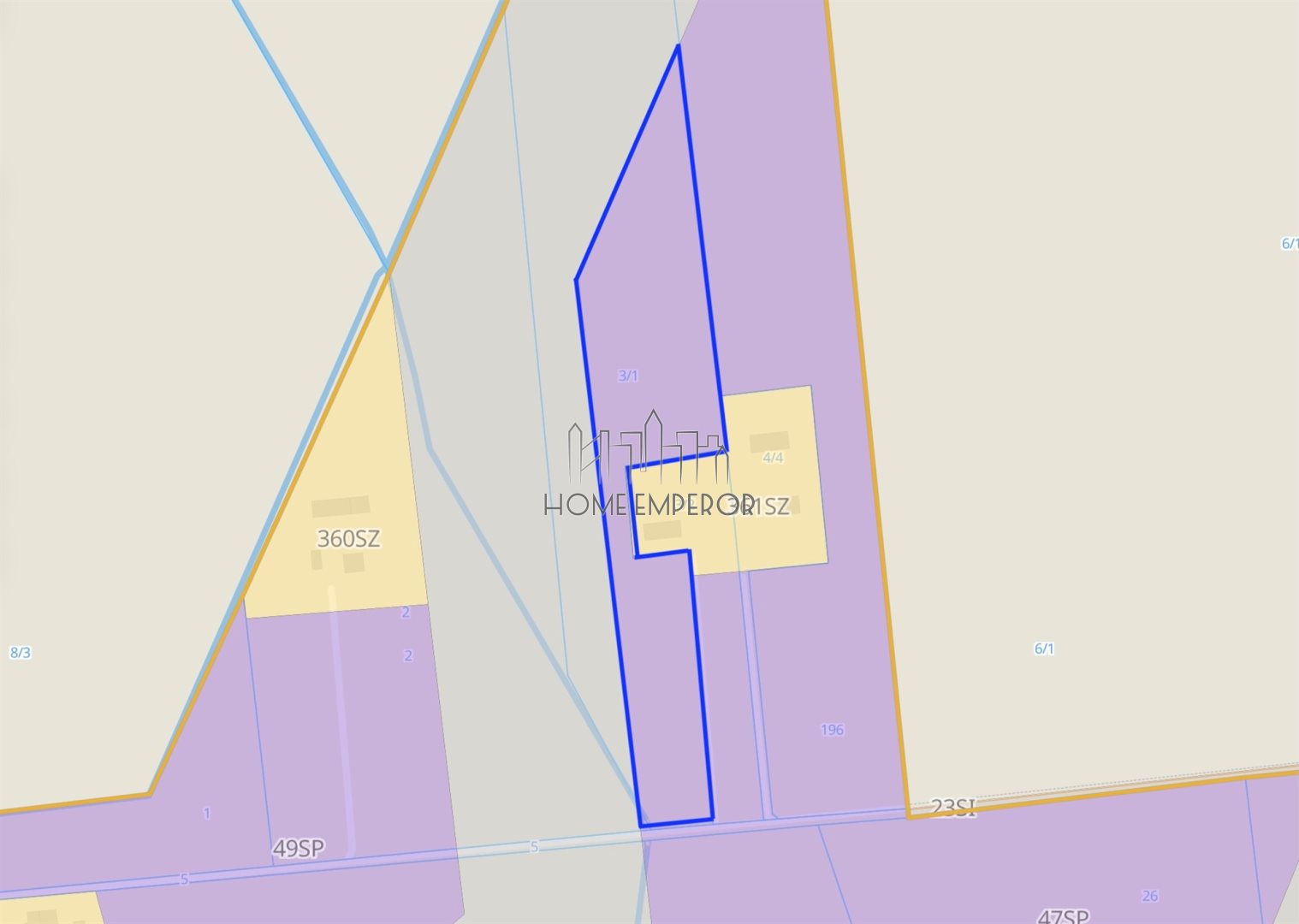 Działka inwestycyjna 4,24 ha, Aleksandrów