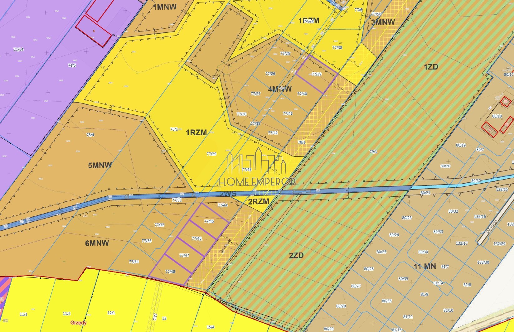 Działka budowlana 1 120 m², Wola Mrokowska