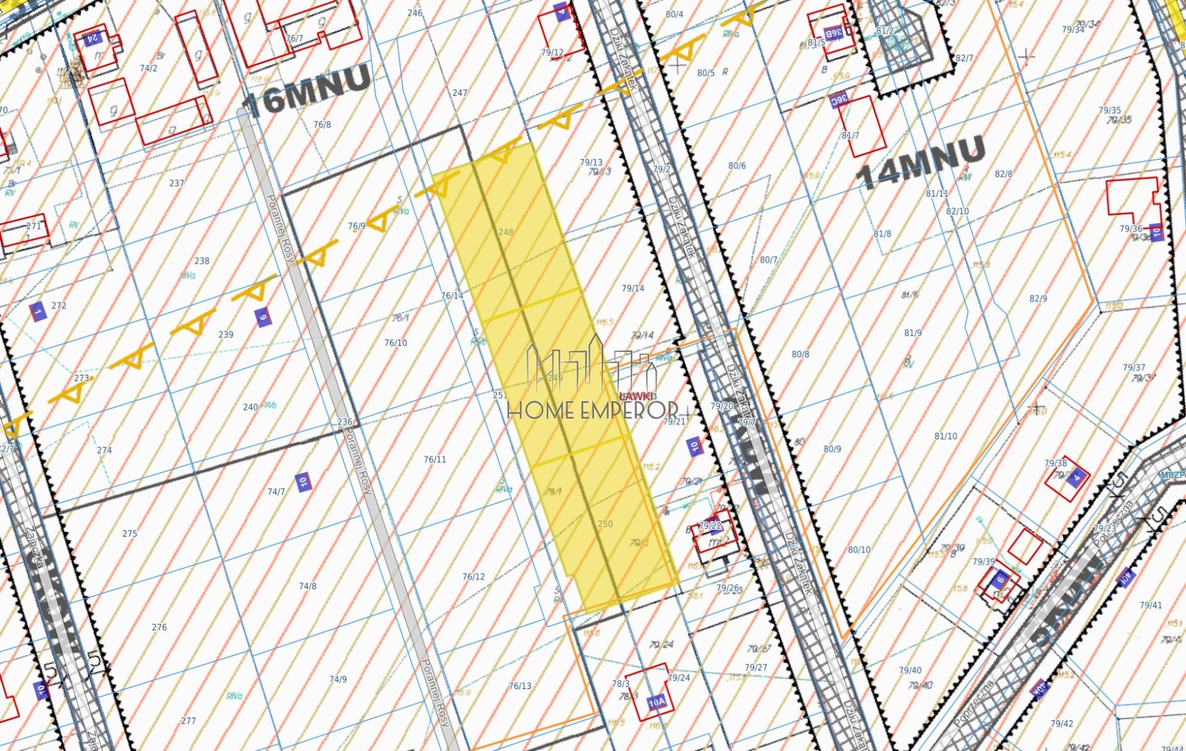 Działka budowlana i inwestycyjna 3 992 m², Ławki