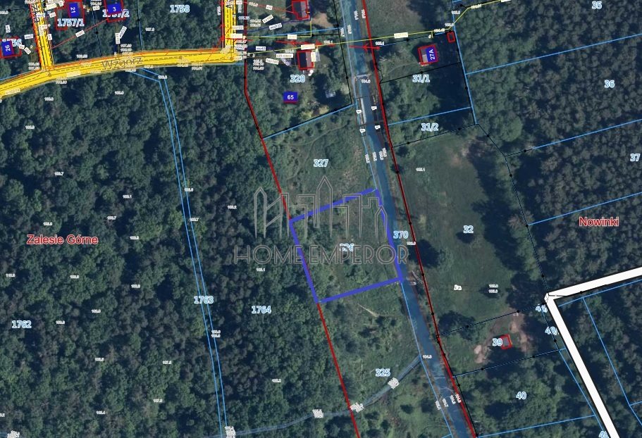 Działka rolna i leśna 2 400 m², Ustanów