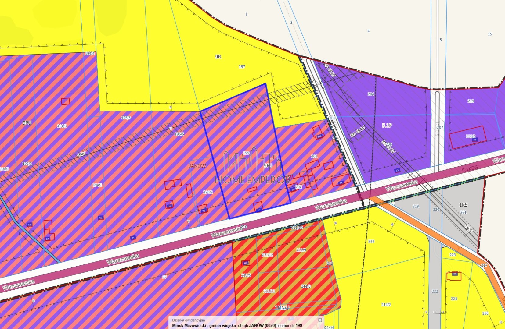 Działka inwestycyjna 1,1 ha, Janów