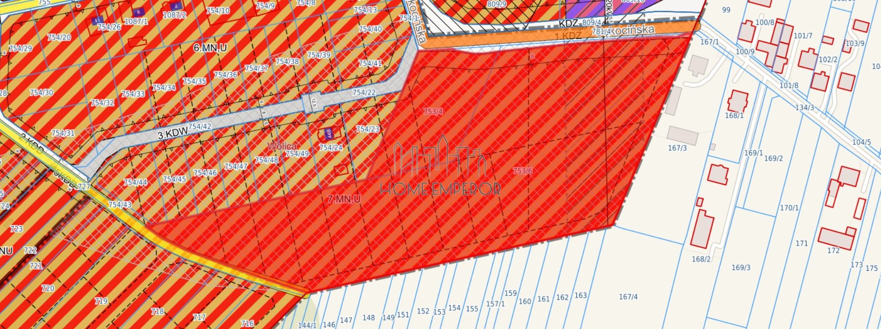 Działka budowlana 2,81 ha, Wolica